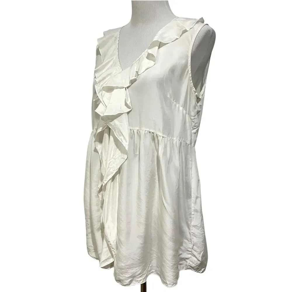 CAbi ivory ruffled